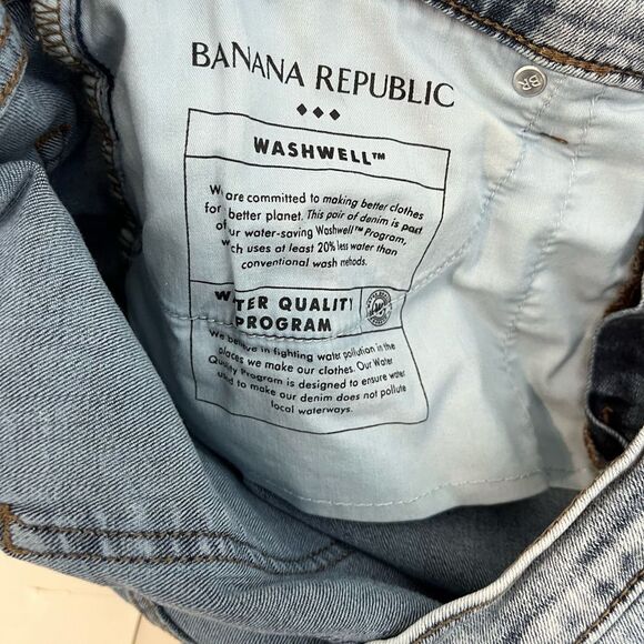 Banana Republic High Rise Slim Jeans Light Wash Acid 12/31 - Picture 5 of 7